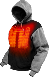 GERBING HEATED CLOTHING 7V Battery Heated Hoodie - Black - 2XL GERHDY7VUNIBLKXXL