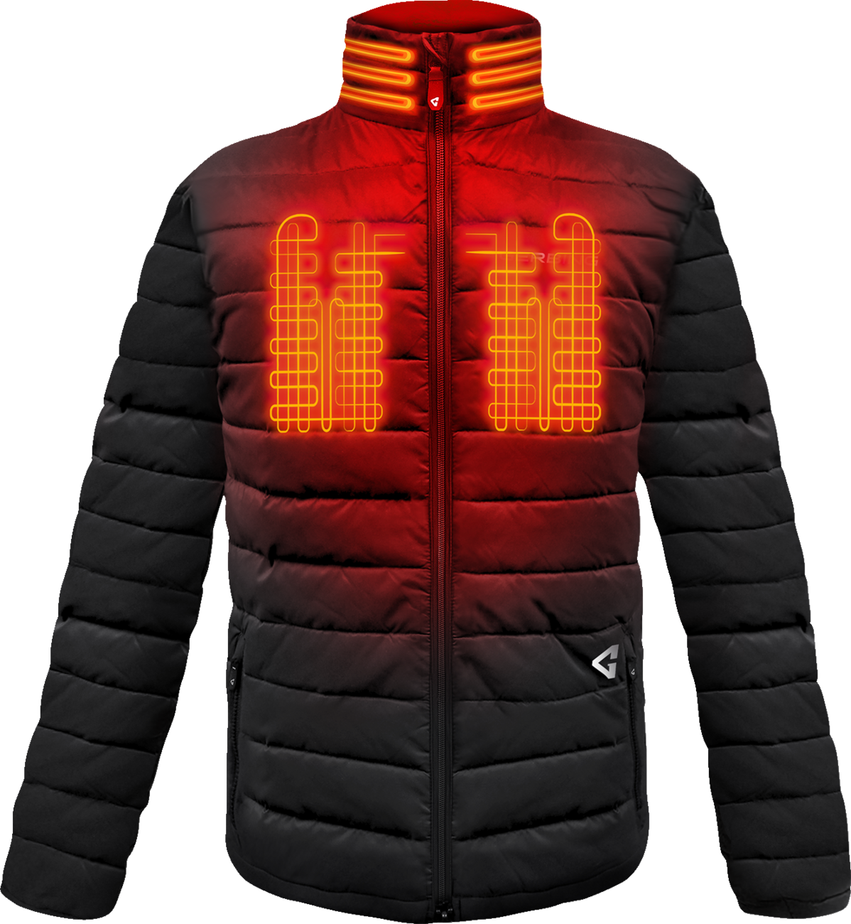 GERBING HEATED CLOTHING 7V Khione Insulated Heated Puffer Jacket 2.0 - Black - Large GERKPJKT7VMBL