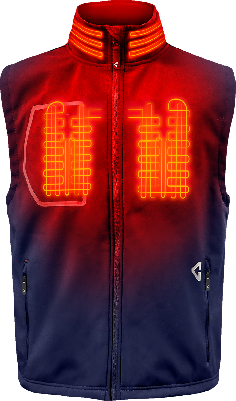 GERBING HEATED CLOTHING 7V Torrid Softshell Heated Vest 2.0 - Navy - Large GERTVST7VMNL