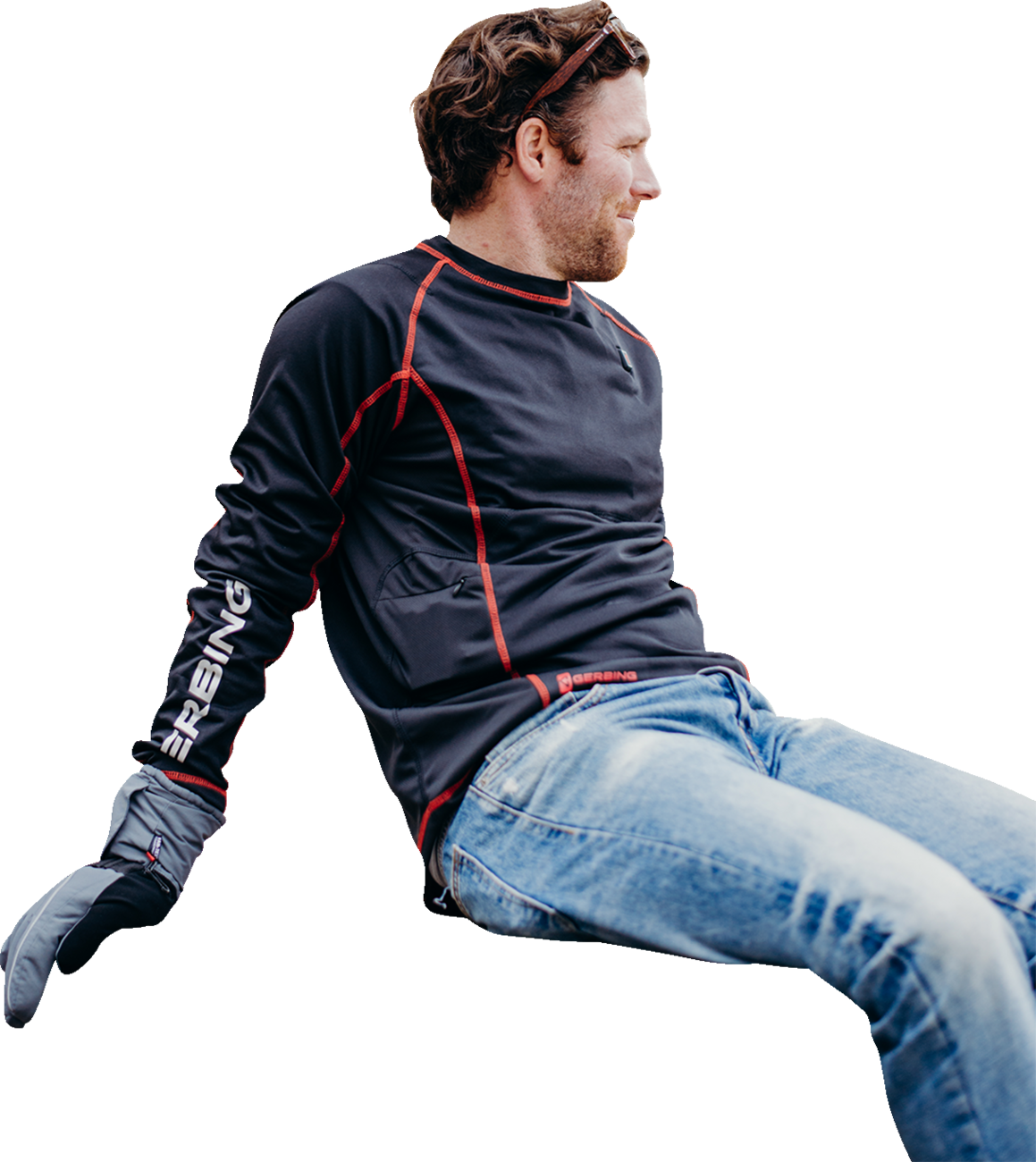GERBING HEATED CLOTHING 7V Heated Base Layer Shirt - 2XL GERBLS7VMBLKXXL