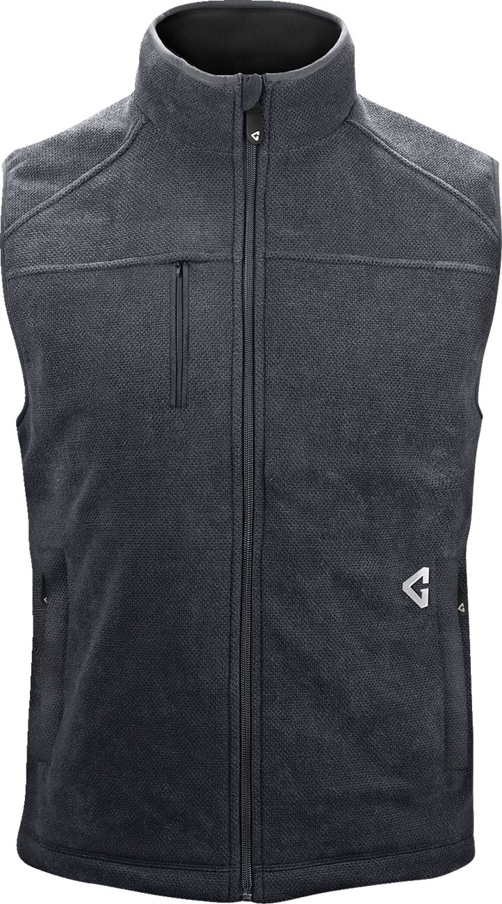 GERBING HEATED CLOTHING 7V Thermite Fleece Heated Vest 2.0 - Gray - Small GERTFVST7VMGS