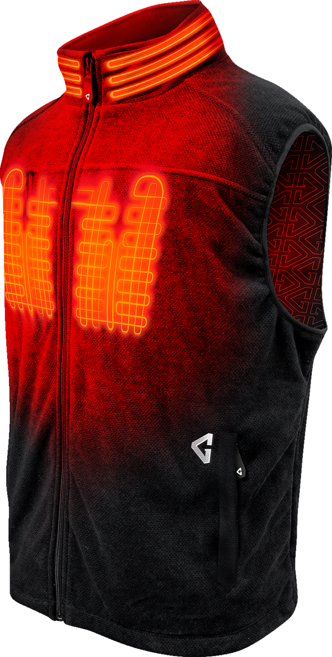 GERBING HEATED CLOTHING 7V Thermite Fleece Heated Vest 2.0 - Black - 2XL GERTFVST7VMBXXL