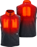 GERBING HEATED CLOTHING 7V Thermite Fleece Heated Vest 2.0 - Gray - Large GERTFVST7VMGL