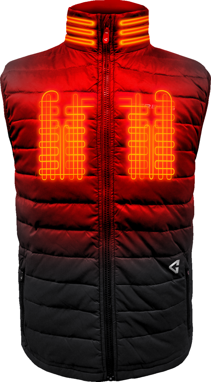 GERBING HEATED CLOTHING 7V Khione Puffer Heated Vest 2.0 - Black - Medium GERKPVST7VMBM