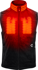 GERBING HEATED CLOTHING 7V Thermite Fleece Heated Vest 2.0 - Black - Small GERTFVST7VMBS