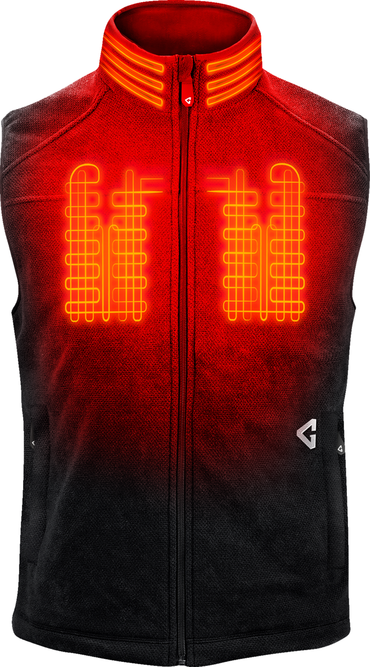 GERBING HEATED CLOTHING 7V Thermite Fleece Heated Vest 2.0 - Black - 2XL GERTFVST7VMBXXL