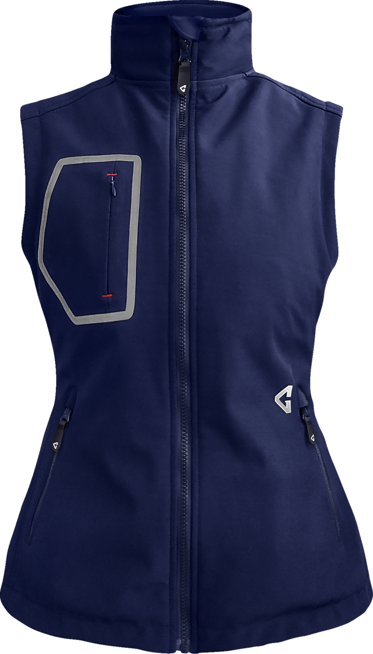 GERBING HEATED CLOTHING Women's 7V Torrid Softshell Heated Vest 2.0 - Navy - Large GERTVST7VWNL