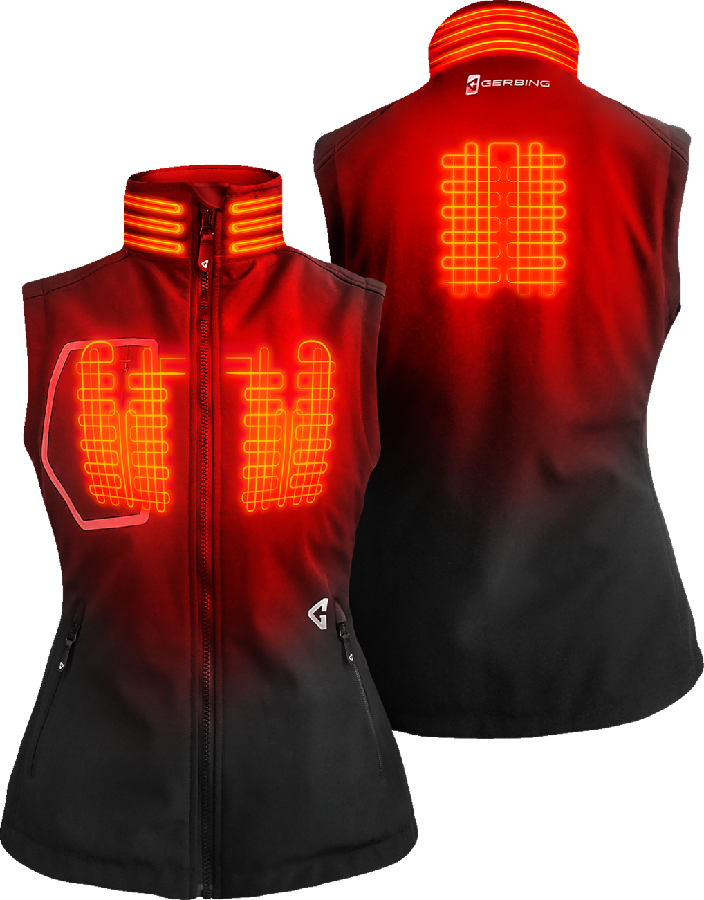 GERBING HEATED CLOTHING Women's 7V Torrid Softshell Heated Vest 2.0 - Black - Large GERTVST7VWBL