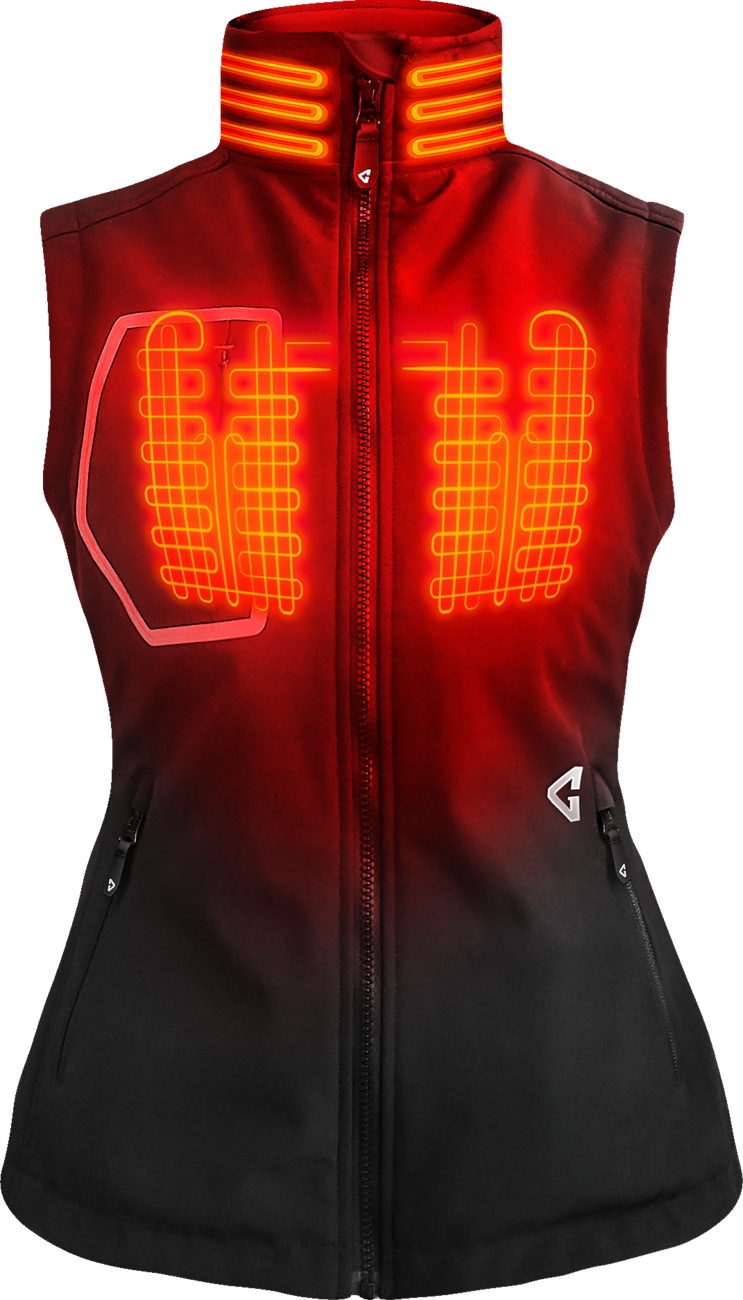GERBING HEATED CLOTHING Women's 7V Torrid Softshell Heated Vest 2.0 - Black - Large GERTVST7VWBL