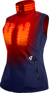 GERBING HEATED CLOTHING Women's 7V Torrid Softshell Heated Vest 2.0 - Navy - Medium GERTVST7VWNM