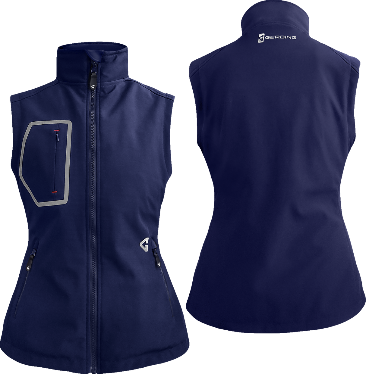 GERBING HEATED CLOTHING Women's 7V Torrid Softshell Heated Vest 2.0 - Navy - Large GERTVST7VWNL