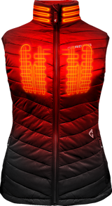 GERBING HEATED CLOTHING Women's 7V Khione Puffer Heated Vest 2.0 - Black - XL GERKPVST7VWBXL