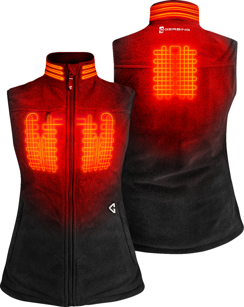 GERBING HEATED CLOTHING Women's 7V Thermite Heated Fleece Vest 2.0 - Black - Medium GERTFVST7VWBM