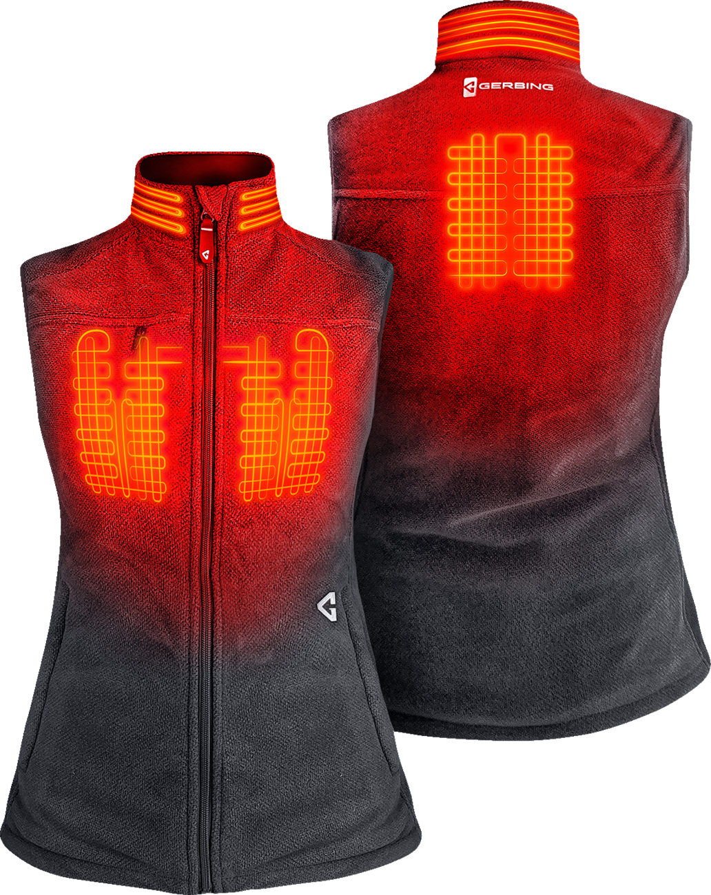 GERBING HEATED CLOTHING Women's 7V Thermite Heated Fleece Vest 2.0 - Gray - Medium GERTFVST7VWGM