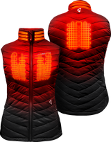 GERBING HEATED CLOTHING Women's 7V Khione Puffer Heated Vest 2.0 - Black - XS GERKPVST7VWBXS