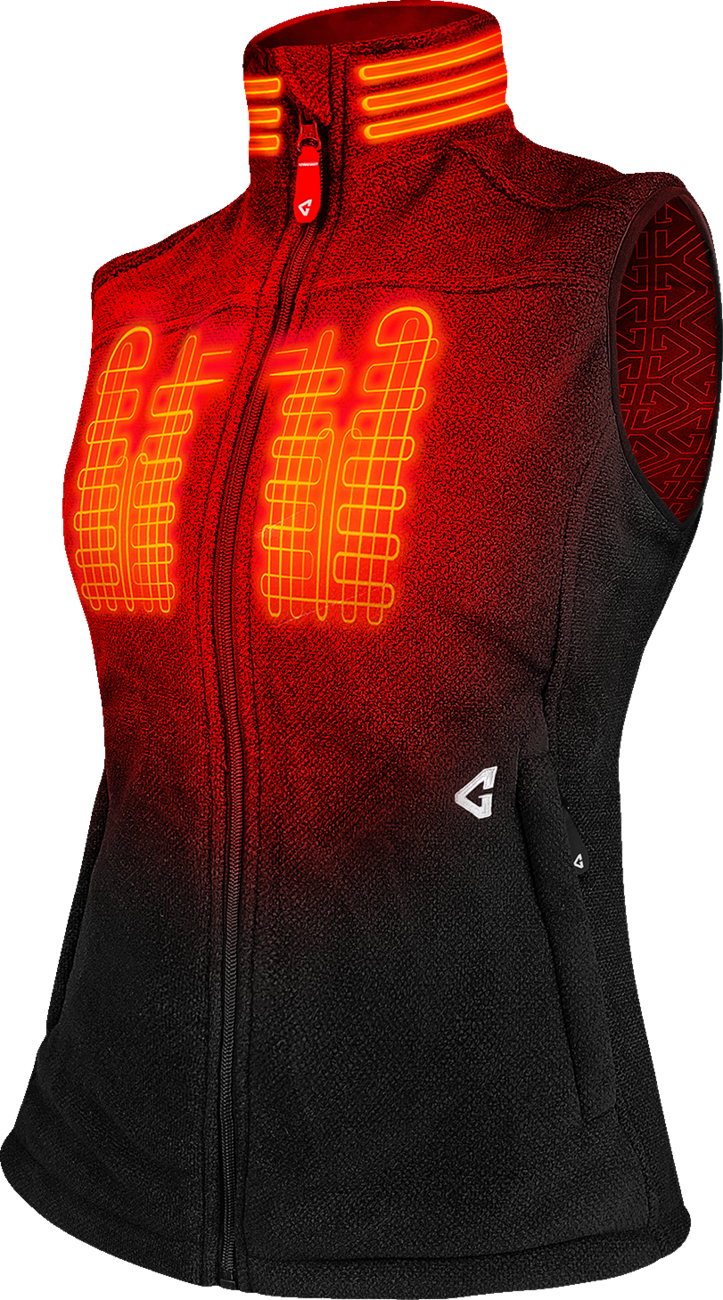 GERBING HEATED CLOTHING Women's 7V Thermite Heated Fleece Vest 2.0 - Black - Medium GERTFVST7VWBM