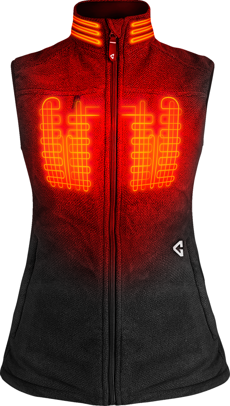 GERBING HEATED CLOTHING Women's 7V Thermite Heated Fleece Vest 2.0 - Black - Medium GERTFVST7VWBM