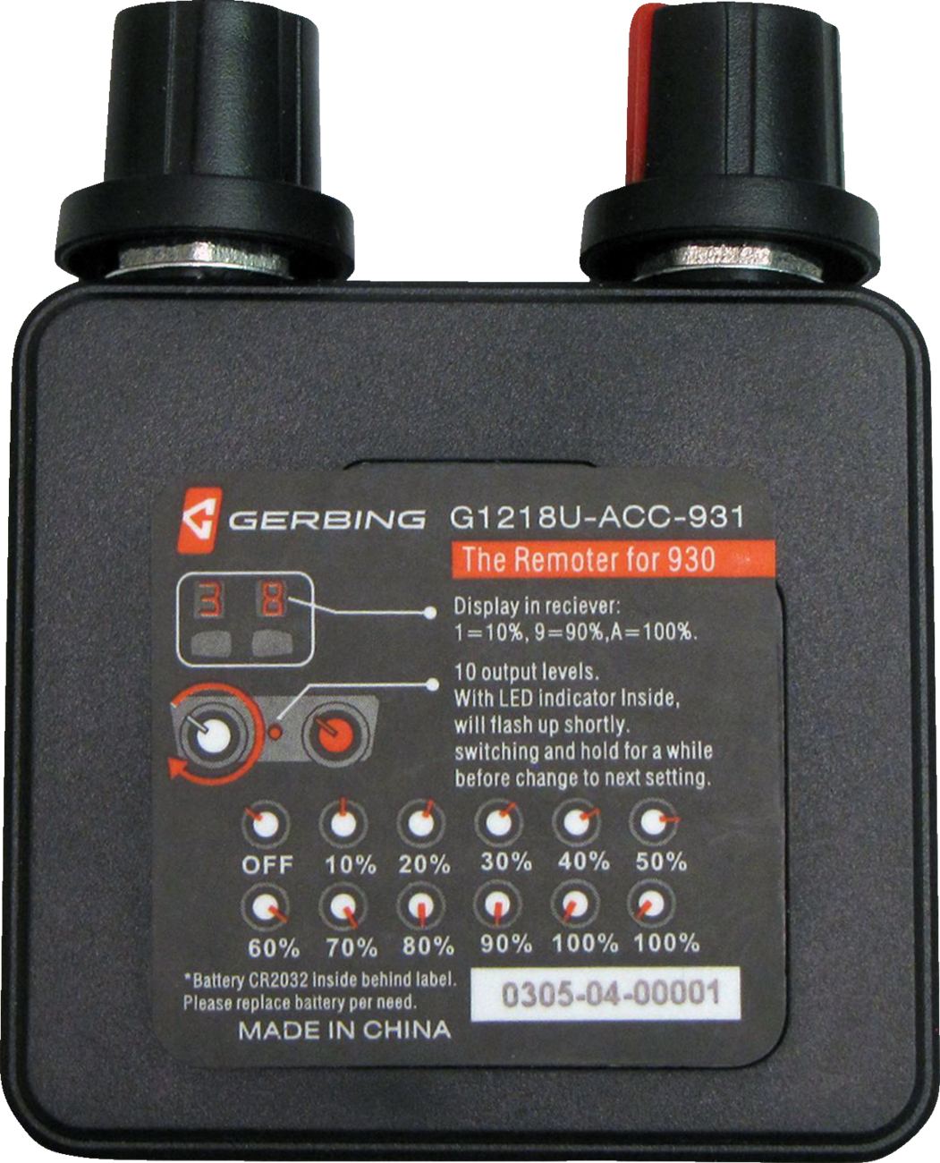 GERBING HEATED CLOTHING Dual Wireless Temp Controller - 12 V - Remote G1218UACC93100110001