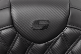 SADDLEMEN Roadsofa* Seat without Backrest - Lattice Stitch - Carbon Fiber - FL '08-'23 - Part 808-07B-206A0