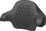 SADDLEMEN Tour-Pak? Backrest Pad - Lattice Stitch - Blue Stitch - FL '14-'24 814-07-15001