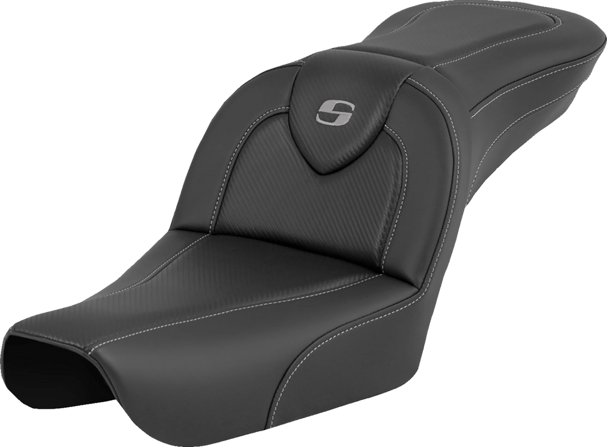 SADDLEMEN RoadSofa* - Carbon Fiber - without Driver Backrest - FXDWG '04-'05 804-05-185