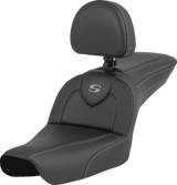 SADDLEMEN RoadSofa* - Carbon Fiber - with Driver Backrest - FXDWG '04-'05 804-05-185BR