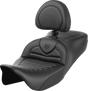 SADDLEMEN Roadsofa* Seat - with Backrest - Tuck-n-Roll - FL '08-'23 808-07B-202B0