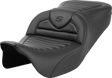 SADDLEMEN Roadsofa* Seat - without Backrest - Tuck-n-Roll - Carbon Fiber - FL '08-'23 808-07B-20400