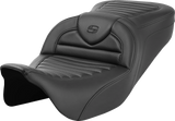 SADDLEMEN Roadsofa* Seat - without Backrest - Tuck-n-Roll - Carbon Fiber - FL '08-'23 808-07B-20400