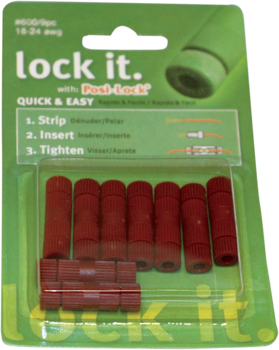 Custom Dynamics Posi-Lock Wire Connectors 18-24 Gauge - 9PK 600 - Cycle City Outdoors