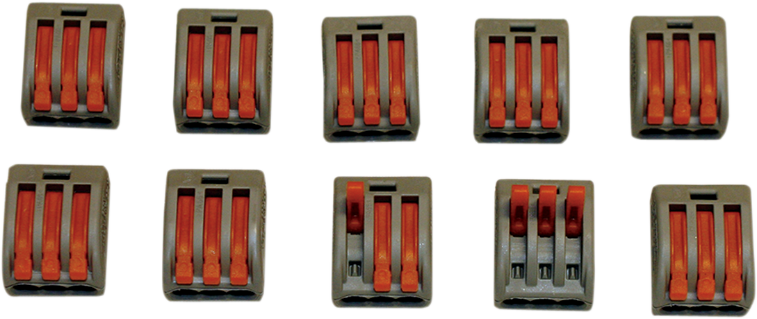 Custom Dynamics Wiring Cage Clamps 3-Spot - 10PK CG23 - Cycle City Outdoors