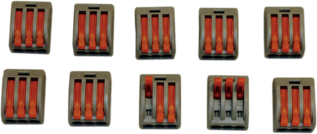 Custom Dynamics Wiring Cage Clamps 3-Spot - 10PK CG23 - Cycle City Outdoors