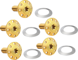 ARLEN NESS Bolt Kit - Holeshot/Front/Floating/Brake Rotor - Spoke Mount - Gold - 5 Pack 300-916