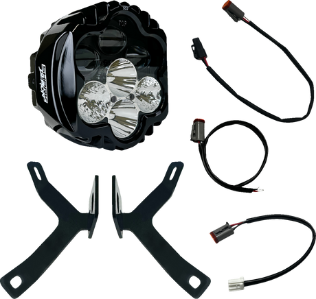 CUSTOM DYNAMICS Headlight - Shark Demon - for Road Warrior Fairing SD2-MSRW-W