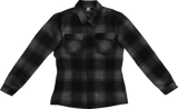 ICON Women's Fallblock CX Flannel Jacket - Black - Medium 2822-1671