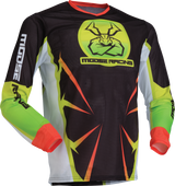 MOOSE OFFROAD Youth Agroid Mesh Jersey - Hi-Viz/Black - Large 2912-2533