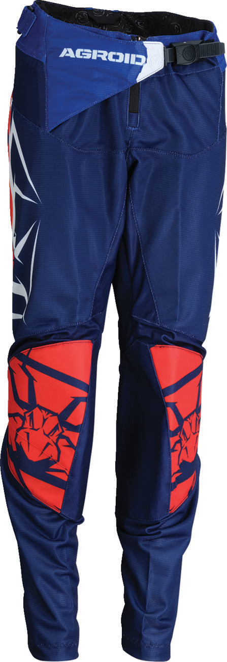 MOOSE OFFROAD Youth Agroid Mesh Pants - Red/White/Blue - 30 2903-2559
