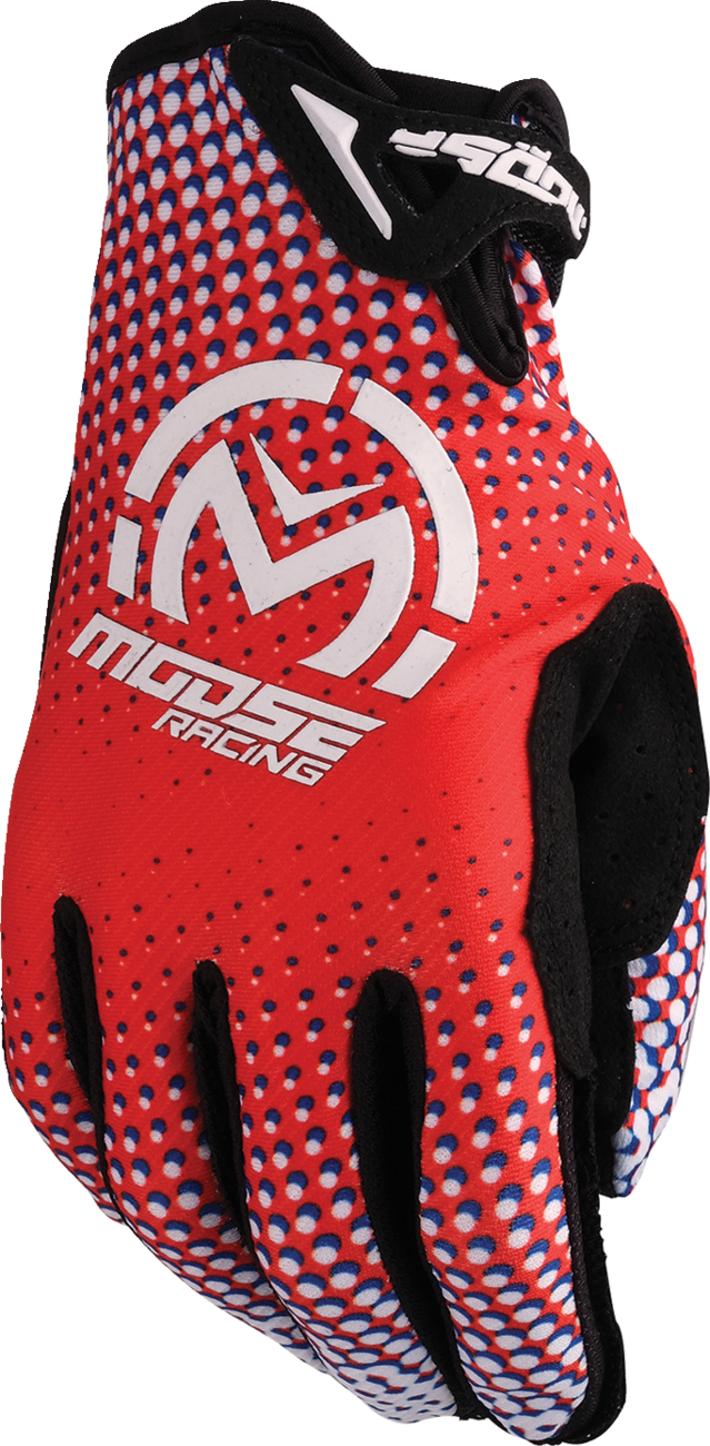 MOOSE OFFROAD SX1* Gloves - Red/White/Blue - Small 3330-8060