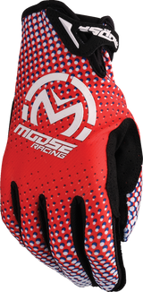MOOSE OFFROAD SX1* Gloves - Red/White/Blue - Medium 3330-8061