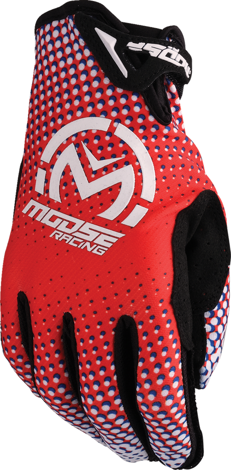 MOOSE OFFROAD SX1* Gloves - Red/White/Blue - XL 3330-8063