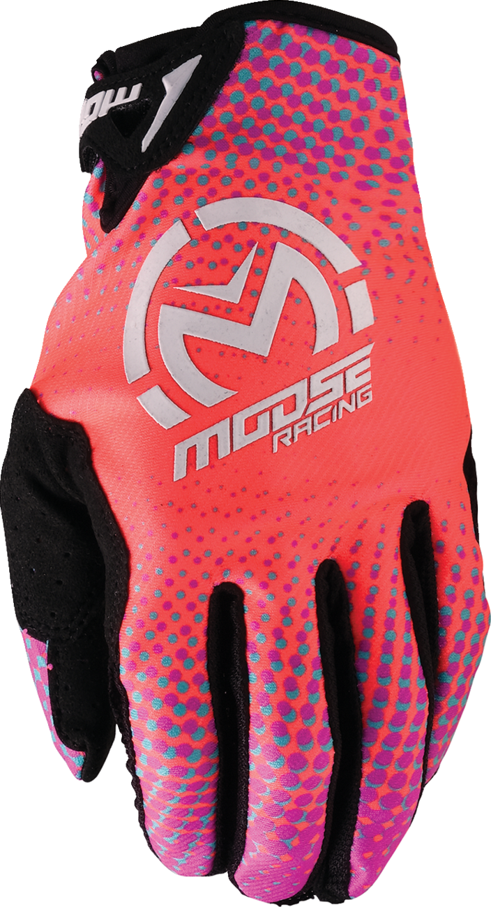 MOOSE OFFROAD SX1* Gloves - Pink/Purple/Teal - Large 3330-8074