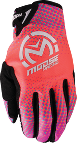 MOOSE OFFROAD SX1* Gloves - Pink/Purple/Teal - Large 3330-8074