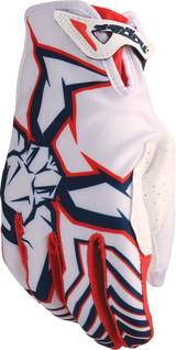 MOOSE OFFROAD Agroid* Pro Gloves - Red/White/Blue - XL 3330-8088