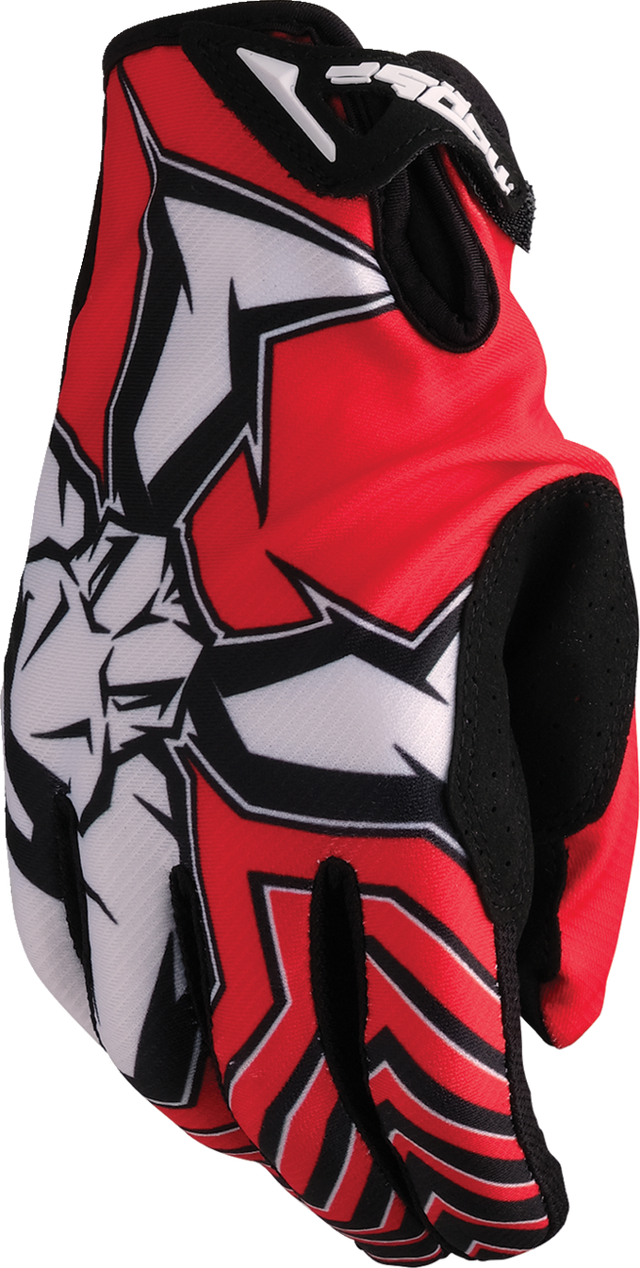 MOOSE OFFROAD Agroid* Pro Gloves - Red/Black - Large 3330-8093