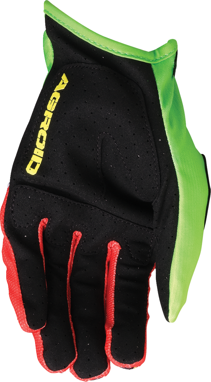 MOOSE OFFROAD Agroid* Pro Gloves - Green/Red - Medium 3330-8110