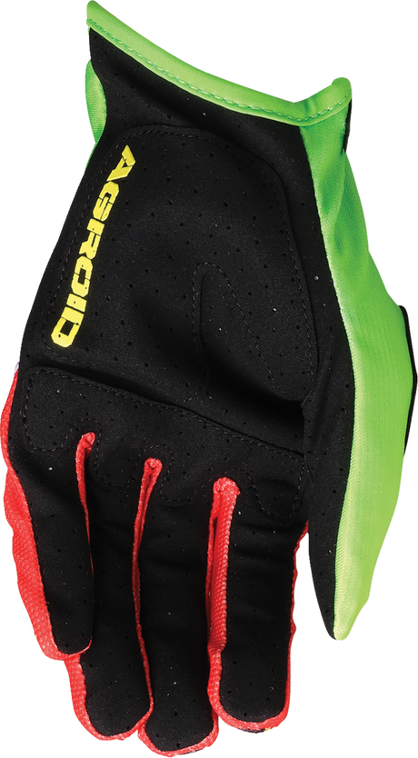 MOOSE OFFROAD Agroid* Pro Gloves - Green/Red - Medium 3330-8110
