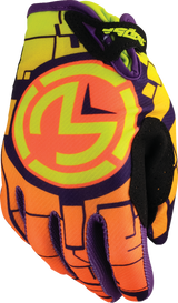 MOOSE OFFROAD Youth SX1* Gloves - Orange/Green - XL 3332-1891