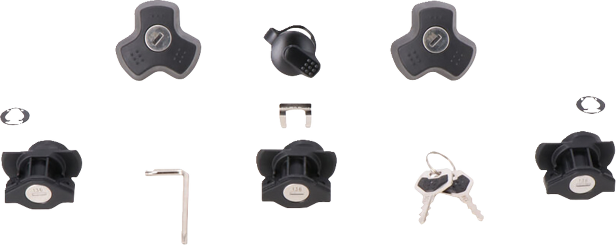 SW-MOTECH 3 DUSC Lock Set with 2 Anti-theft Devices LOC.00.745.10200