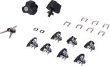 SW-MOTECH TRAX Lock Set - PRO - Anti-theft Protection - 9 Matching Locks with Keys QLS.00.095.15100