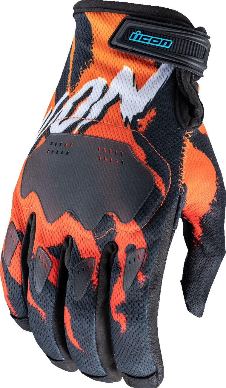 ICON Hooligan* Rad Dawn Gloves - Orange - XL 3301-4860